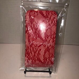 New Free People Red Lace Floral Net Fishnet Tights Hosiery sz S-M